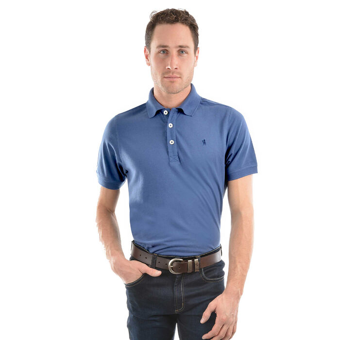 Blue Steel Mens Tailored Short Sleeve Polo Shirt