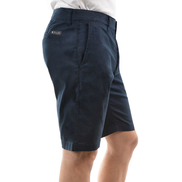 Dark Navy Mens Tailored Fit Mossman Comfort Waist Shorts