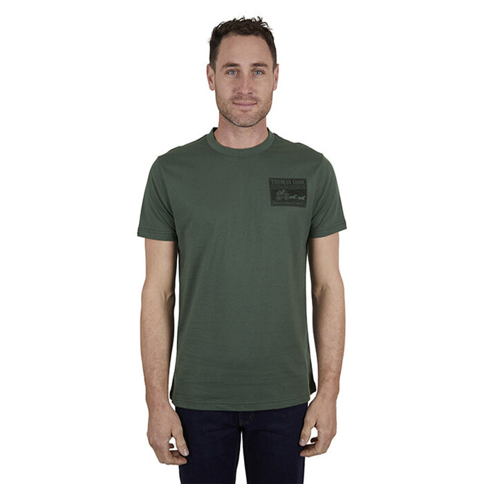 Green Mens Heritage Cobb and Co Short Sleeve TShirt