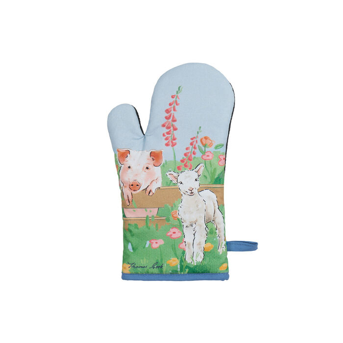 Light Blue (Farm Animals) TC Oven Mitt & Pot Holder Set