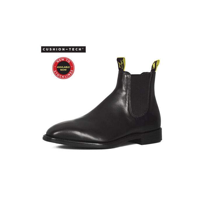 Mens Trentham Cushion Tech EEE Fit Elastic Sided Dress Boot Black