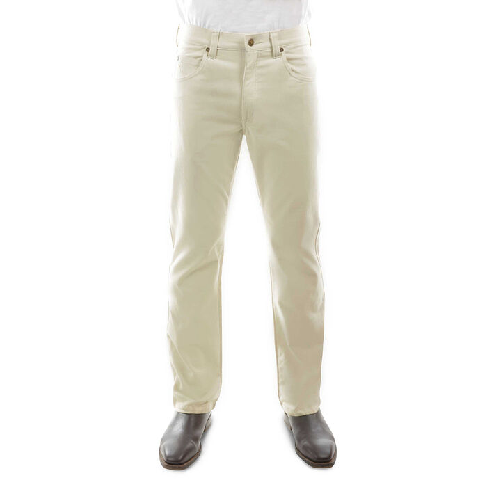 Stone Mens Stretch Moleskin Jeans Mid Reg Straight Leg 34 Leg