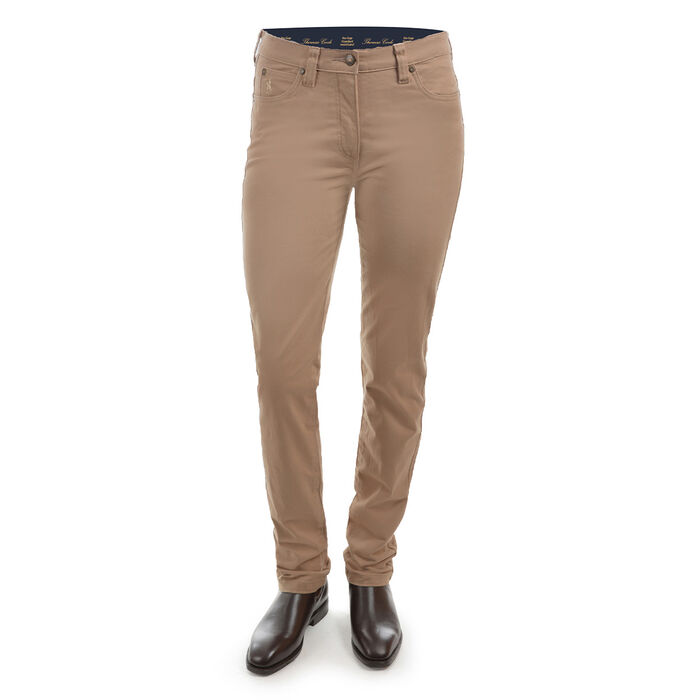 Womens Stretch Moleskin Wonder Jean Mid Reg Slim 32 Leg