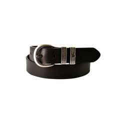 Narrow Silver Twin Keeper Belt