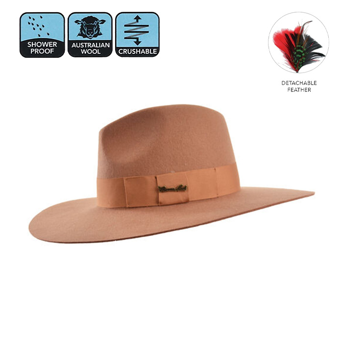 TC Augusta Crushable Wool Felt Hat Kerrin J Walker Clothing Walkers