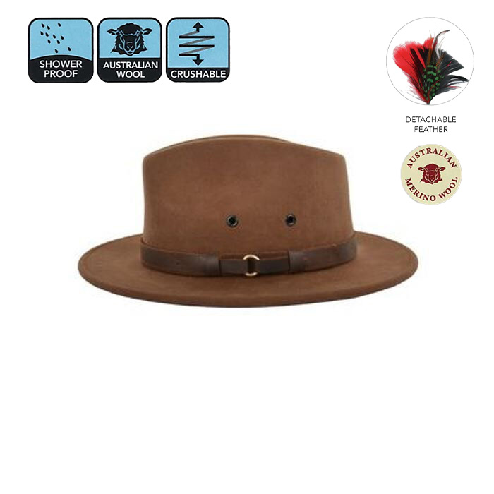 Casablanca Crushable Merino Wool Felt Hat