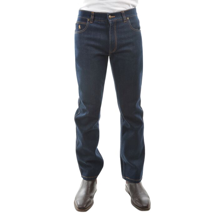 Jeans Mens Thermal Comfort Waist Jean MidRegStraight 32 Leg