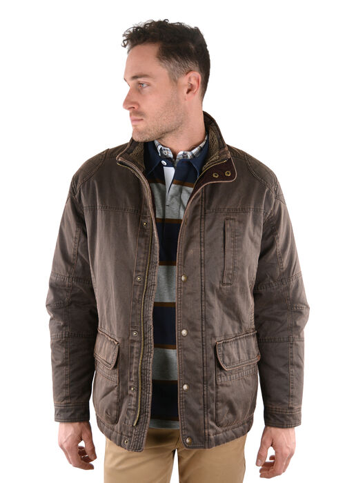 Men's Keiran Faux Oilskin Jacket Kerrin J Walker Clothing Walkers Store