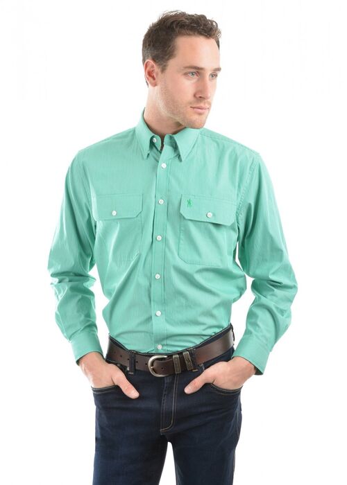 Mens Grafton Stripe 2-Pockets L/S Shirt | Kerrin J Walker Clothing ...