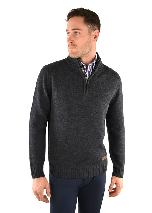 Mens Justin 1/4 Zip Neck Jumper Kerrin J Walker Clothing Walkers Store