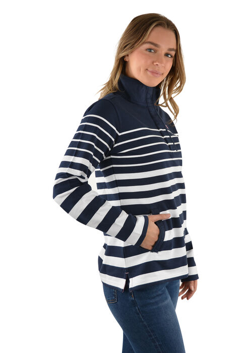 Womens Albany Stripe Rugby Kerrin J Walker Clothing Walkers Store