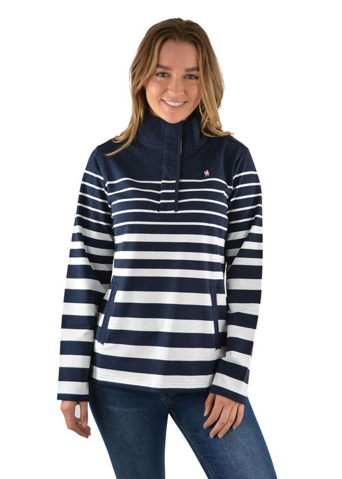 Womens Albany Stripe Rugby Kerrin J Walker Clothing Walkers Store