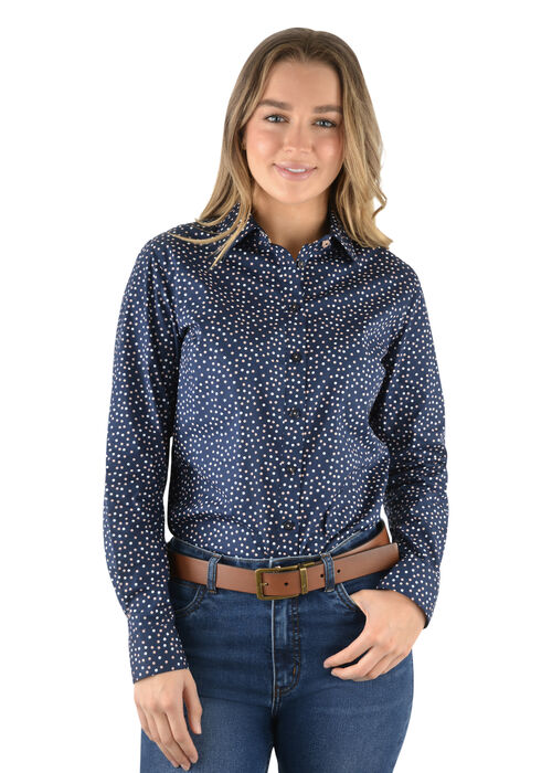 Womens Gemma Long Sleeve Shirt Kerrin J Walker Clothing Walkers Store