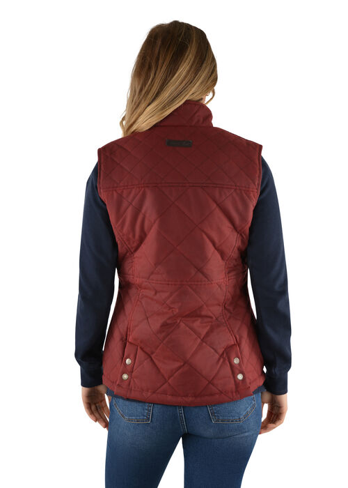 Womens Hazelbrooke Oilskin Vest Kerrin J Walker Clothing Walkers Store