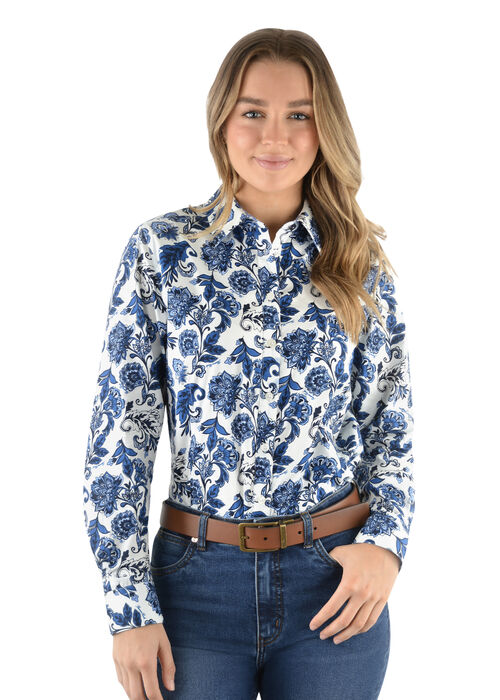 Womens Joanna L/S Shirt Kerrin J Walker Clothing Walkers Store