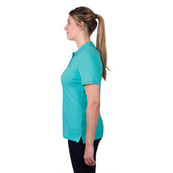 Aqua Womens Classic Stretch Short Sleeve Polo