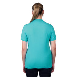 Aqua Womens Classic Stretch Short Sleeve Polo