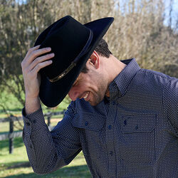 Black Kimberley Crushable Hat