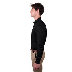 Black Mens Callum Tailored L Sleeve Shirt