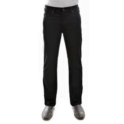 Black Mens Stretch Moleskin Jeans Mid Reg Straight Leg 30 Leg