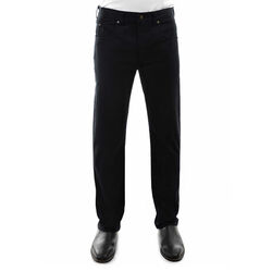 Black Mens Tailored Moleskin Jeans 32 Leg