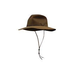 Camel Wide Brim Oilskin Hat
