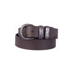 Chocolate Gunmetal Twin Keeper Belt