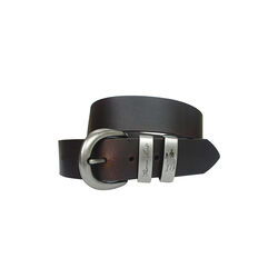 Chocolate Silver Twin Keeper Belt