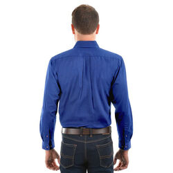 Cobalt Unisex Light Cotton Drill L/Sleeve Shirt Full Placket