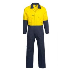 WORKCRAFT - MENS - Cotton Drill Coveralls - Hi Vis Two Tone