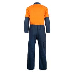 Cotton Drill Coveralls  Hi Vis Two Tone