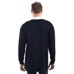 Dark Navy Mens Bill Shoulder Panel Rugby