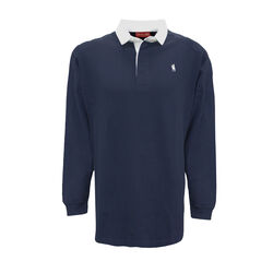 Dark Navy Mens Bill Shoulder Panel Rugby