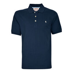 Dark Navy Mens Tailored Short Sleeve Polo Shirt