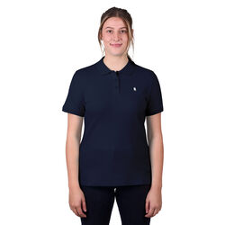 Dark Navy Womens Classic Stretch Short Sleeve Polo