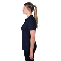 Dark Navy Womens Classic Stretch Short Sleeve Polo