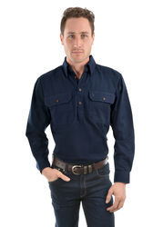 Heavy Drill Shirt Half Placket