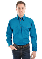 Heavy Drill Shirt Half Placket