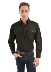 Heavy Drill Shirt Half Placket