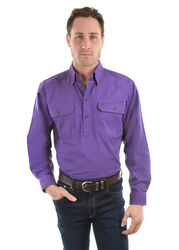 Heavy Drill Shirt Half Placket