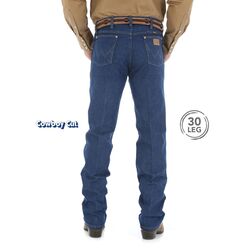 Wrangler - Mens Cowboy Cut Original Fit Jeans 30 Leg Prewashed Indigo