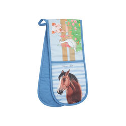Light Blue (Farm Animals) TC Double Oven Glove