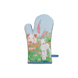 Light Blue (Farm Animals) TC Oven Mitt & Pot Holder Set
