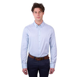Light Blue Mens Callum Tailored L Sleeve Shirt