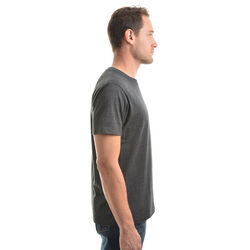 Mens Angus Short Sleeve Tee Charcoal Marle