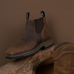 Mens Basalt Elastic Sided Work Boot E Fit