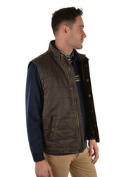 Mens Cardwell Faux Oilskin Vest