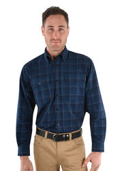 Mens Finn Cord Thermal Check 2-Pocket L/S Shirt
