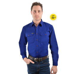 Mens Full Placket Light Cotton Shirt