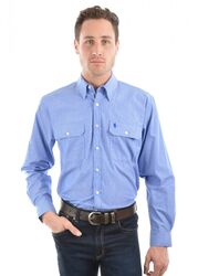 Mens Grafton Stripe 2-Pockets L/S Shirt